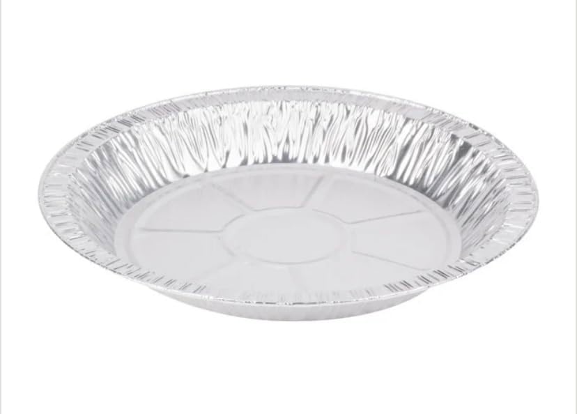 ProPac & Seal 9" Aluminum Foil Pie Pans 1 1/4" Extra Deep - Made in USA Disposable Tins Pack of (25)