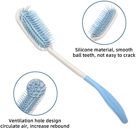 Fanwer 14" Long Reach Hairbrushes,Long Handle Brush,Beauty Hair Applicable to elderly and hand-disabled people inconvenient upper limb activities