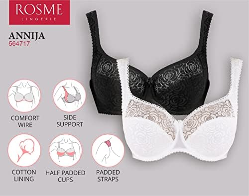 Rosme Womens Half Padded Bra, Collection Annija