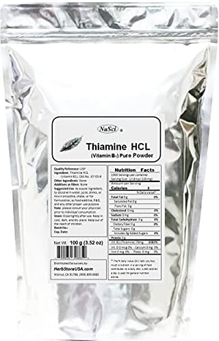 Thiamine HCL Vitamin B1 Pure Powder Energy (50 Grams (1.76 oz))