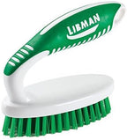 Libman Commercial 15 Small Scrub Brush, Polypropylene, 1.75" x 4.5" scrubbing Surface, Green and White (Pack of 6)