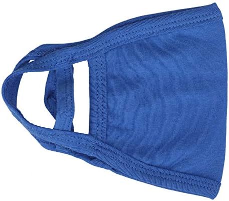 Trimming Shop Kids Face Mask Reusable Washable Face Covering for Children 2 Ply Face Mask, Cotton Face Mask Breathable Safety Mask Protection from Pollution, Royal Blue, 14cm x 10cm, 2pcs