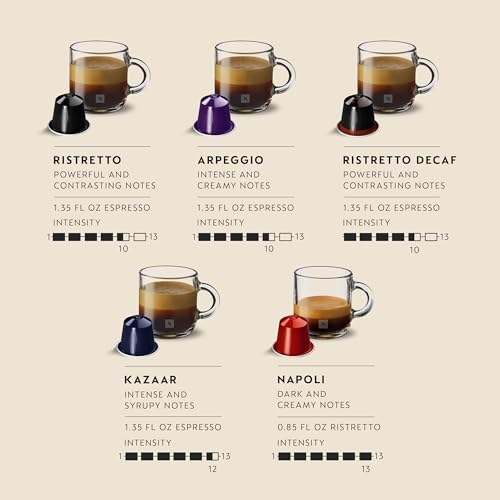 Nespresso Capsules Original, Dark Roast Variety Pack, Espresso Coffee, 100-Count (Pack of 1) Coffee Pods