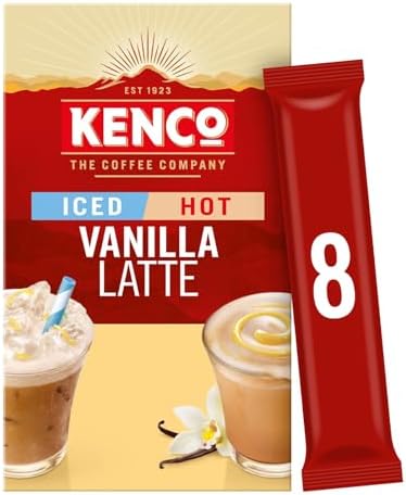 Kenco Instant Coffee Sachets - Pick Any 6 Packs From 9 Blends Including Almond, Vanilla, Oat, Baileys Latte, Cappuccino, Flat White, Iced Hot Salted Caramel