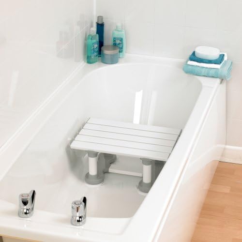 Homecraft Savanah Slatted Bathseat, Shower Chair with Slats for Sitting in Bathtub, 8" High