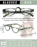 Hubeye 3 Pairs Plastic Retro Half Moon Frame Reading Glasses Lightweight Spring Hinge Women and Men Reader Black+Red+Green +2.5
