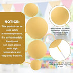 30 PCS Balls Cake Topper DIY Cake Insert Toppers Ball Cake Picks Cupcake Topper for Birthday Party Baby Shower Wedding Cake Decoration（Yellow）