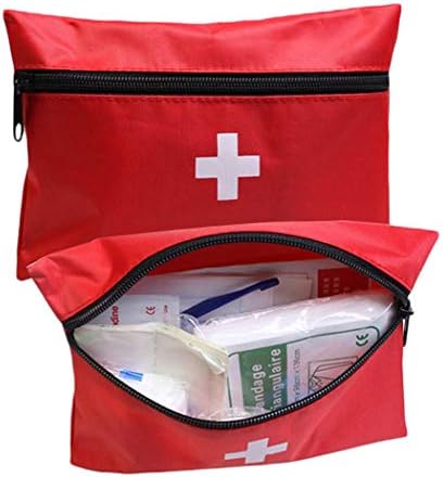 Mini First Aid Kit Empty, Travel Empty First Aid Kit Pouch Bag for Emergency at Home, Office, Car, Outdoors, Boat, Camping, Hiking(Bag Only)