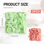 2 PCS Soap Bar Loofah, 2 in 1 Loofah Washcloth Combo, Bath Sponge with Drawstring, That Holds Bar Soap,for Cleansing and Smooth Skin (Pink, Green)
