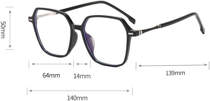 Large Square Computer Readers Anti Blue Light Reading Glasses HD Fatigue Relieve Oversized Flat Light Mirror Eyewear