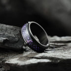 King Will 316L Stainless Steel Spinner Ring for Men Women- 8mm Width Fidget Ring with Dragon/Celtic Knot Pattern, Stress Anxiety Relief Comfort Fit Wedding Band