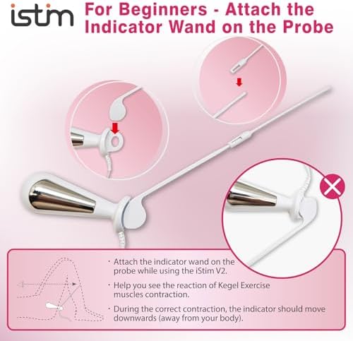 Everyway Incontinence Stimulation System - iStim V2 Kegel Trainer Incontinence Stimulator for Bladder Control & Pelvic Floor Muscle Therapy for Women
