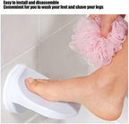 Professional Shower Foot Rest, No Drilling is Needed Non-Slip Bathroom Pedal with Powerful Suction Cup Shower Shaving Leg Aid, Elderly Bathroom Foot Pedal Step for Bathroom, Toilet, Etc