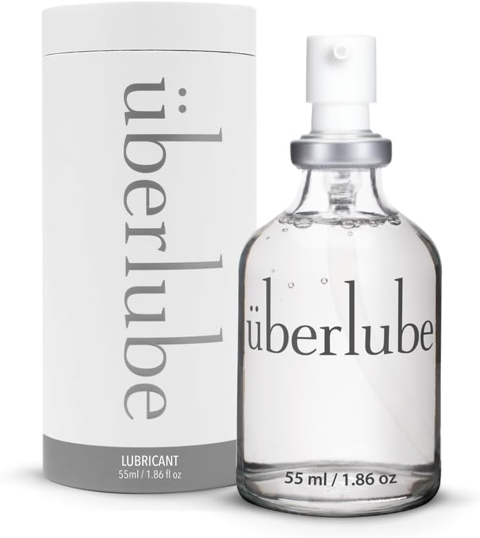 Uberlube Premium Silicone Lube (1.86 Fl Oz.) Unscented, Long Lasting Sex Lube, Waterproof, Ultra Smooth Performance, Personal Lubricant for Privacy & Toys, Vaginal & Anal Use, OBGYN Recommended
