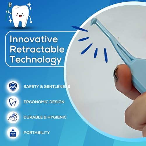 Retractable Aligner Removal Tool – Hygienic Clear Aligner Remover for Invisalign -Style Aligners, Retainers and Nightguards - Portable Reusable Removal Tool, Dental Hygienist Developed