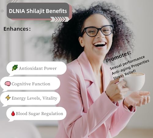 Shilajit Pure Himalayan Organic Shilajit Resin Supplement- Gold+ Grade with 85+ Trace Minerals with 75% Fulvic Acid, Overall Energy & Immune Support, Pure Shilajit for Men & Women, 65g