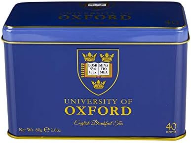 University of Oxford Tea Tin with 40 English Breakfast Teabags