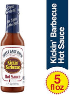 Sweet Baby Ray’s Kickin’ Barbecue Hot Sauce, Bold BBQ Flavor with Spicy Heat, Perfect for Wings, Ribs & Grilling, 5 fl oz Bottles (Pack of 2)