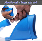 Unisex Female or Male Bed Urinal,YUMSUM Universal Potty Pee Bottle Collector Travel Toilet 2000ML with Lid and 1.3M Drain Hose (L Female Blue)