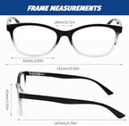 braxan One Power Auto focus Reading Glasses Readers, Anti Blue Light, Vision Auto Adjust Glasses From .5X to 2.5X, for Men Women