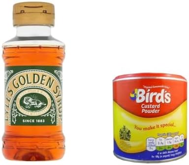 Golden Syrup Squeezy Lyles 325g and Custard Powder Birds 250g Combo pack