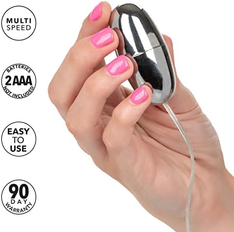 CalExotics Slim Teardrop Bullet Vibrator, Slim easy controller and Powerful multi-speed vibrations for Couple Adult Sex Toy - Purple