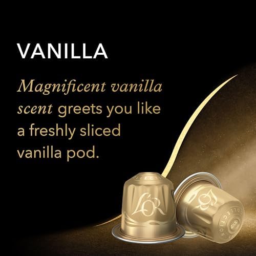 L'OR Espresso Capsules, 10 Count Vanilla, Single-Serve Aluminum Coffee Capsules Compatible with the L'OR BARISTA System & *Nespresso Original Machines, 10 Count (Pack of 1)