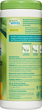 Green Works Compostable Cleaning Wipes, Biodegradable Cleaning Wipes - Original Fresh, 30 Count
