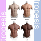 Silicone Muscle Chest Realistic Male Chest Vest Muscle Texture Skin Silicone