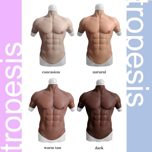 Silicone Muscle Chest Realistic Male Chest Vest Muscle Texture Skin Silicone
