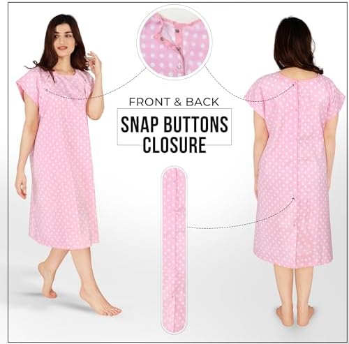Utopia Care Women's Hospital Gown Soft Comfortable and Stylish Patient Gown