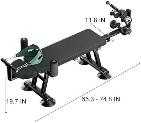 Fitness Full Body Traction Table, Massage Cervical Traction Bench & Lumbar Traction Bed, Home Stretch Decompression Machine for Tension Relief, Lumbar Stretching