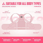 Back Brace Posture Corrector for Women and Men, Full Back Support Straps Straightener, Hunchback Improve Posture-Shoulder, Lumbar and Upper Lower Back Pain Relief (Pink, M)