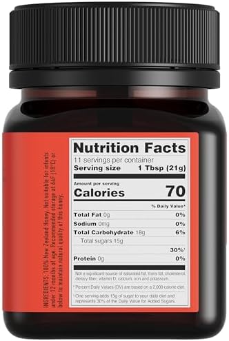 Egmont Honey Manuka Honey UMF 20+ MGO 830+ | 8.8 oz (250 g) | 100% Pure Authentic New Zealand Honey, UMF & MGO Certified, Non-GMO, Kosher, Traceable, Recycled Jar, Immune Support