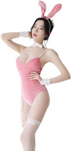 SINGUYUN Womens Sexy Bunny Costume Bunny Girl One Piece Bodysuit Anime Cosplay Rabbit Party Clothing