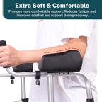 Upright Walker Forearm Pads (2pcs) - Stand Up Walker Accessories for Seniors, Soft, Comfortable Rest for Arms, Tall Upwalker Handle Cushions, Machine Washable - Nonslip Bottom (Only Pads)