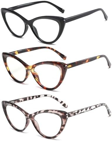 Cat Eye Fashion Reading Glasses for Women Spring Hinge Retro Cute Ladies Computer Readers