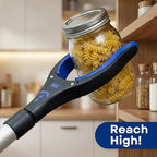 RMS 2-Pack 32 Inch Extra Long Grabber Reacher with Rotating Jaw - Mobility Aid Reaching Assist Tool (Blue)