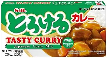 S&B Tasty Curry Sauce Mix Medium Hot, 7.0 oz (Pack of 1)