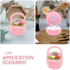ABOOFAN Flower Basket Ring Box 3.22X2.16X2.16In Portable Engagement Ring Case Wedding Ceremony Jewelry Storage Organizer
