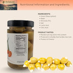 Ariston “The Very Best” Greek Gourmet Olives | Premium Handpicked | Rich in Polyphenols, Oleic Acid & Vitamin E | Natural Antioxidants | Green Olives stuffed with Almonds