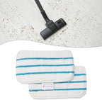 2 Pack Microfiber Rectangular Mop Pads for Beldray BEL01097 Steam Cleaner, Washable Reusable Cloths for Hard Floors Including Sealed Hardwood, Marble, Slate, Ceramic, Stone and Linoleum