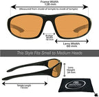 proSPORT Blue Light Blocking Bifocal Sunglass Readers, Amber HD Lens, Safety Z87 Lens, Wraparound Sport Frame, Men Women