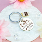 Coffee Lover Gifts for Women Men Coffee Keychain Accessories Barista Gifts for Women Barista Accessories Funny Keychains for Coworker Friend Birthday Gift Ideas