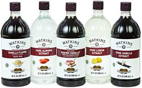 Watkins Pure Vanilla Extract, with Madagascar Vanilla Beans, Non-GMO, Kosher, 32 Fl Oz (Pack of 1)