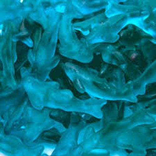 Gustaf's Blue Raspberry Gummi Dolphins (2.2Lb(1kg))