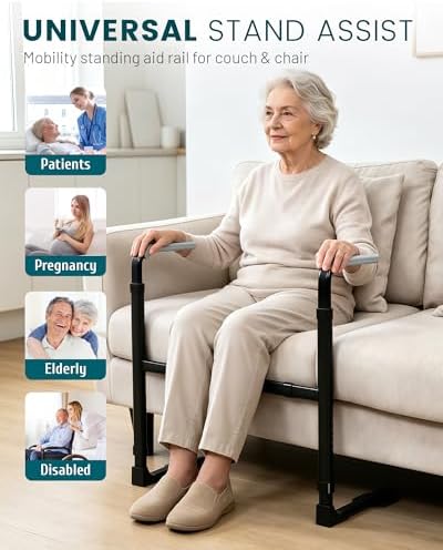 Mobility Standing Aid Rail for Couch - Couch Stand Assist for Elderly Adults Safety - Safety Grab Bar for Sit - Chair Coch Rails Stand Assist, HDB-504J