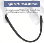1 Pair Glasses Replacement Temple,TR90 Glasses Legs Replacement Eyeglass Arm Replacement, Glasses Repair Kit with Screws, Washers, Screwdrivers, Nose Pads