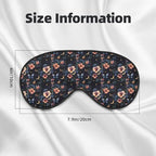 Butterfly Flower Moon Sky Print Sleep Masks for Women Men, Double-Sided Eye Masks for Sleep, Blackout Eye Covers for Travel Sleeping