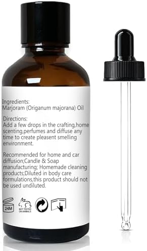 GM Gumili Marjoram Essential Oil 1 Oz – 100% Pure Natural Sweet Marjoram Essential Oil for Diffuser, Skin, Massage & DIY, Fresh Herbal Aroma